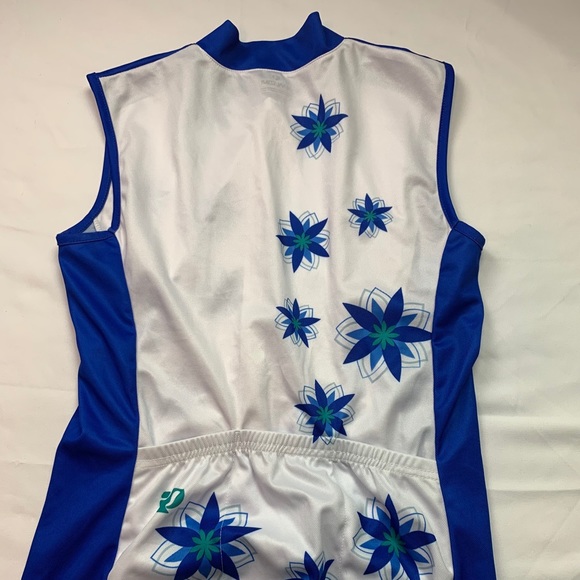 Pearl Izumi Blue White Top S - Picture 3 of 5